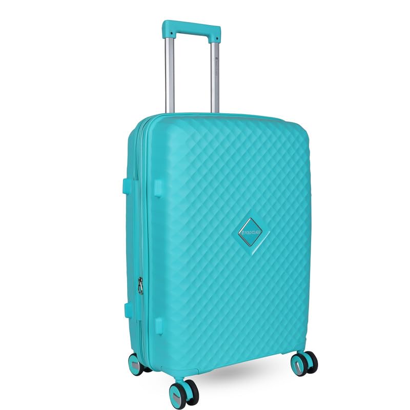 Image of Polo Class Trolley Bag 28 INCH with Vanity Trolley Bag | Polypropylene Material with 360-Degree Rotating Wheels | Number Lock & Securitec Zipper -Sea Green