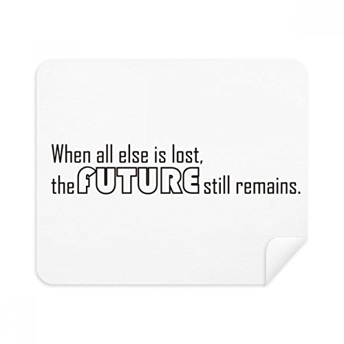Chiffon de nettoyage portable pour lunettes et smartphones avec message d'espoir positif