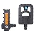 DRBIKE Folding Bike Pedals - Black Nylon Bicycle Flat Platform Pedals with Fiberglass, 1 Pair