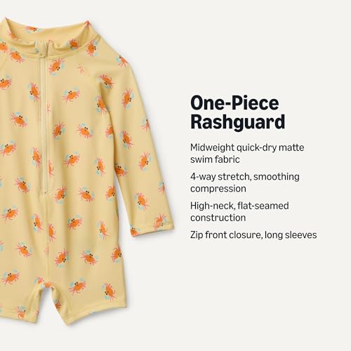 Image of Amazon Essentials Unisex-Baby Long-Sleeve One-Piece Rashguard