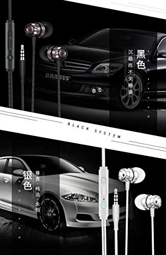 イヤホン イヤフォン ハイレゾ 重低音 有線イヤフォン マイク付き カナル型 イヤホン ステレオイヤフォン インナーイヤー型 音漏れ防止 軽量 クリア通話 for iPhone iPad PC Android 3.5mm イヤホン 有線 (ブラック)