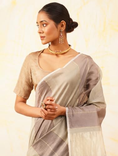 Jaypore maheshwari cotton silk saree – image 3