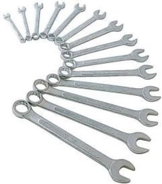 14 PC. 6-19MM Metric Raised Panel Combination Wrench Set W/Storage Pouch, Mfr: 9715A-A