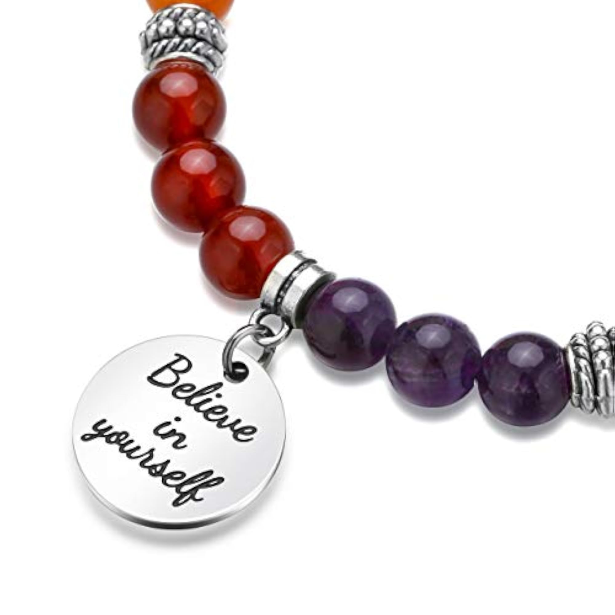 7 Chakra Stone Bead Bracelets, Yoga & Reiki Healing Gift