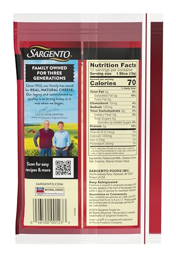 Sargento Sliced Provolone Natural Cheese With Natural Smoke Flavor thumb #7