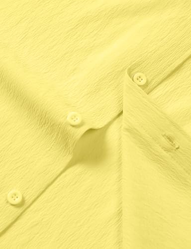 Image of JEMITOP Mens Stretch Wrinkle Free Texture Shirts