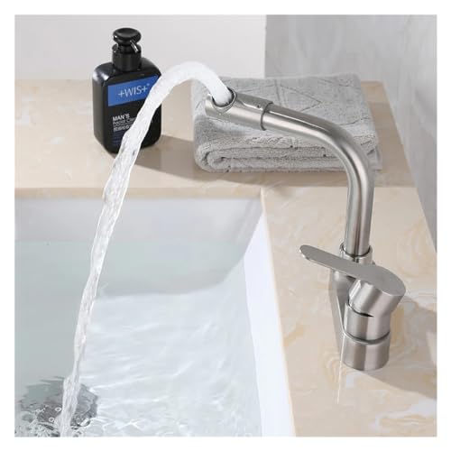 Mitigeur de lavage chaud-froid pour robinet de cuisine en acier