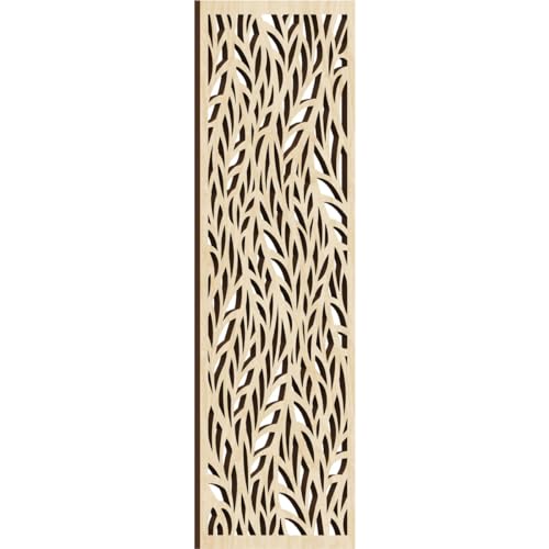 Image of Ortonville Decorative Pierced Fretwork Wood Wall Panels, 9 3 /8 inchW x 24 3 /8 inchH x 1 /4 inchT, Birch