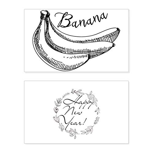 Carte de Nouvel An Banana Fruit Line pour surprendre vos proches au réveillon