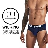 SKYSPER Men's Jockstrap Breathable Mesh Cotton Jock Strap Male Underwear, Athletic Supporters for Men