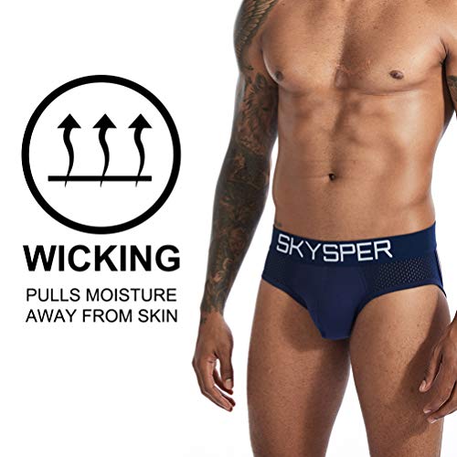 Skysper Men's Jockstrap Breathable Mesh Cotton Jock Strap Male Underwear, Athletic Supporters For Men #TOP1
