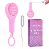 ATOMUS Cuerda de mapeo de cejas escalable para mapeo de cejas, herramientas de medición de belleza (rosa)