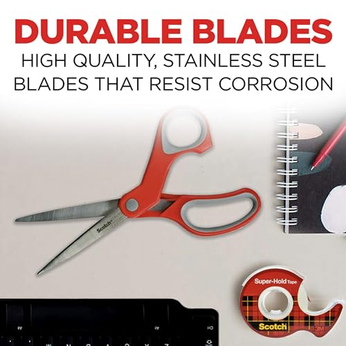 Scotch Multi-Purpose Scissor, 8 Inch, 2 Pack (1428-2) image 8