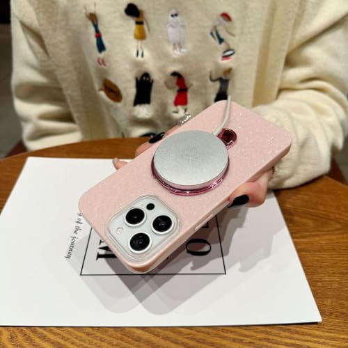 Coque iPhone 15 paillettes résistant aux chocs avec support invisible - 4