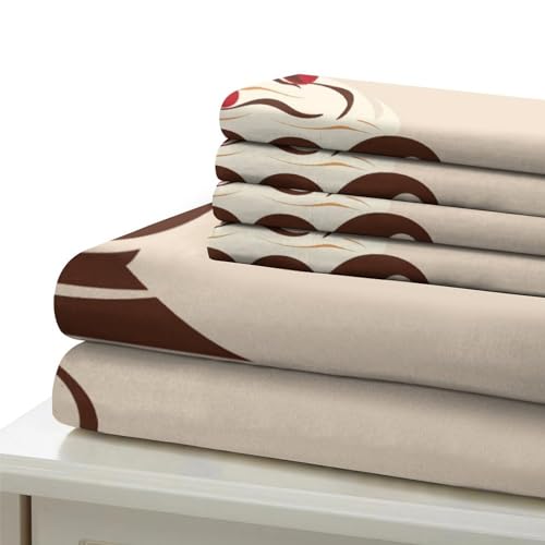 Housse de couette gâteau 200x200 parure de lit 3d microfibre desserts - 8