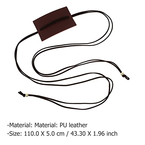 Lurrose Scrunchie Holder Leather Ponytail Holder Leather Hair Ties Ponytail Braid Holder Hair Accessories Handmade Claret Womens Hair Accessories - Image 3
