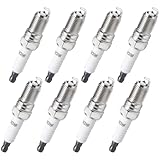 Iridium Spark Plugs 8 Pack Compatible with Chevrolet Silverado 1500 Camaro Tahoe Corvette Avalanche Suburban Express 2500 3500, Cadillac Escalade CTS, V8 4.8L-6.2L, Replaces 7397, TR5IX, 3186, TR5GP