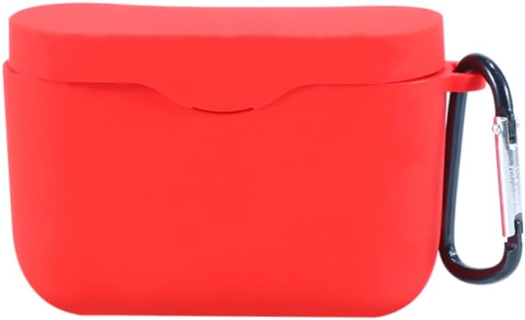 Silicone Case for Earphone Protective Cover Designed for Wireless Model Featuring Carabiner for Easy Carry for Travel Daily Use This Earbuds Box Ensures Your Wireless Headphones St