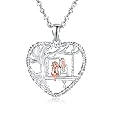 Palpitate Dog Necklace for Girls S925 Sterling Silver Cute Animal Heart Pendant Necklace Dog Pet Jewelry Gifts for Women Girls