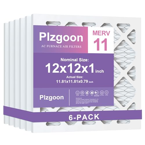 Filtre à air pour purifier la maison, lot de 6 rechanges plissés pour four CVC 30,5 cm