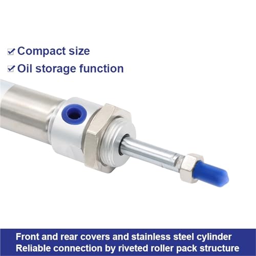 Vérin pneumatique MA16 en acier inoxydable durable pour automatisme - 5