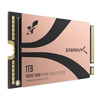 SABRENT Rocket 2242 1 TB NVMe SSD, PCIe 4.0 x4 M.2 2242 Internes Solid State Drive, TLC NAND, bis zu 7300 MB/s Lesen & 6400 MB/s Schreiben, kompakte SSD für Laptops, Mini-PCs und Handgeräte (SB-2742-1 – Ansicht 1
