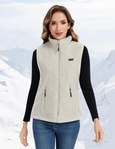Image of Heated Vest Women with 18400mAh 7.4V Battery,Fuzzy Fleece Warming Vest with Pockets, Washable Electric Vests