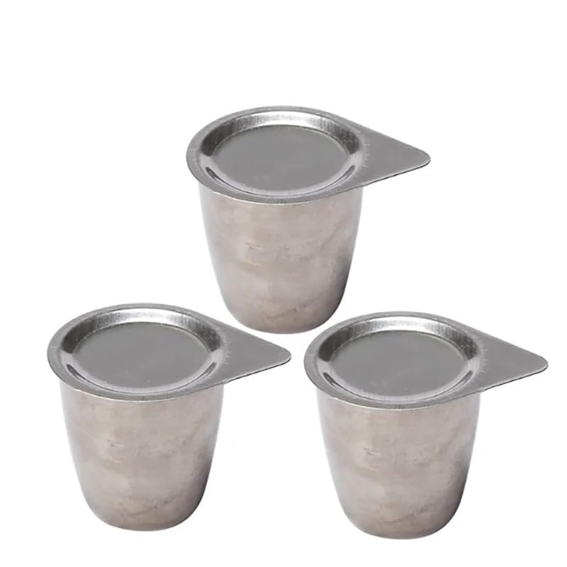 Crisol de níquel de 30ml y 50ml, plato de combustión de laboratorio de alta pureza con cubierta, crisol resistente a altas temperaturas(50ml)