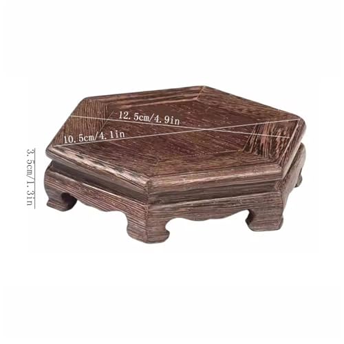 Soporte para macetas y base de jarrón de madera para bonsáis 3