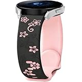 Flower Cinturino per Amazfit GTR Mini/GTR 42mm/GTS 4/4 Mini/3/2/2e/2Mini, 20mm Sport Bracciali Silicone Cinturini di Ricambio per Amazfit Active 2/Bip 3 Pro/U/S/S Lite