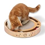 猫壱 バリバリパッドコロコロボール サークル 爪研ぎ 猫おもちゃ ライトブラウン