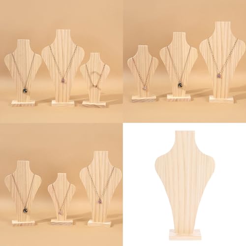 Porte-collier buste mannequin de présentation et rangement - 3