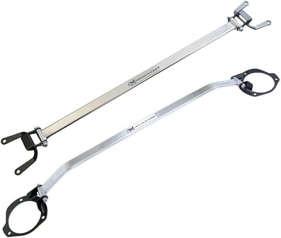 Megan Aluminum Steel Aluminum Strut Tower Brace Bar (Front Upper Rear Upper) (MR-SB-SI15FU-1P, MR-SB-SI15RU-1P-V2)