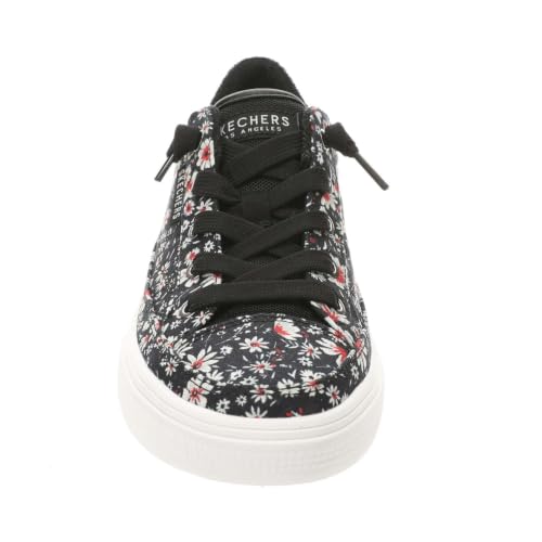 Image of Skechers Street Arch Fit Arcade-Print Powa Women's Oxford, 9.5 B(M) US, Black-White-Floral
