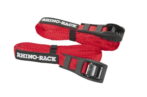 Rhino-Rack Red Rapid Straps with Buckle Protector - Two 15 Foot/4.5 Meter Straps (RTD45P) - Thumbnail 4
