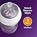Philips Avent Natural Baby Bottles with Natural Response Nipples (Medium Flow, Flow 3), 9oz, Purple, 4-Pack, SCY903/34