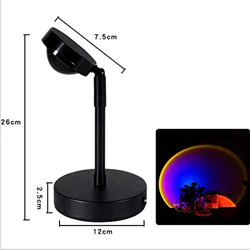 Lampe de chevet créative sunset haut de gamme pour projection et prise de vue - 6