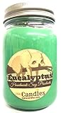 Eucalyptus -16oz Country Jar All Natural Soy Candle Great for Lungs and Sinus Problems