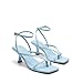 DREAM PAIRS Women's kitten Low Strappy Lace Up Heels Open Square Toe Thong Ankle Strap Heels Sexy Fashion Comfort Dress Shoes Party Sylvestra Pumps Heeled Sandals,Size 6,Light Blue,SDHS2405W