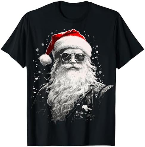 LKNZNN Christmas Shirts Black-lr – Colorful holiday design