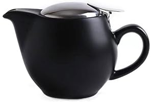 Small Ceramic Teapot With Infuser, Heat Resistant Tea Kettle