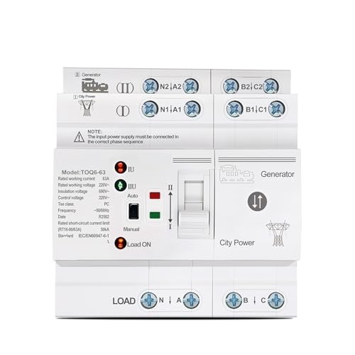Commutateurs sélecteurs électriques ATS pour transfert automatique LN sans interruption