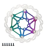 Diámetro: 160 mm LvTu Bicicleta Rotor Freno Disco Rotores Flotante 160mm con 6 Tornillos para MTB Mountain Bicicleta de Carretera BMX