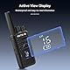 Retevis RT668H Walkie Talkie, Funkgerät mit Verstecktem Display, Wiederaufladbarer Typ-C 1200 mAh, VOX, Rauschsperre, Robust, Walki Talki für Familienreiten, Geschenk (Schwarz, 2 Stück)