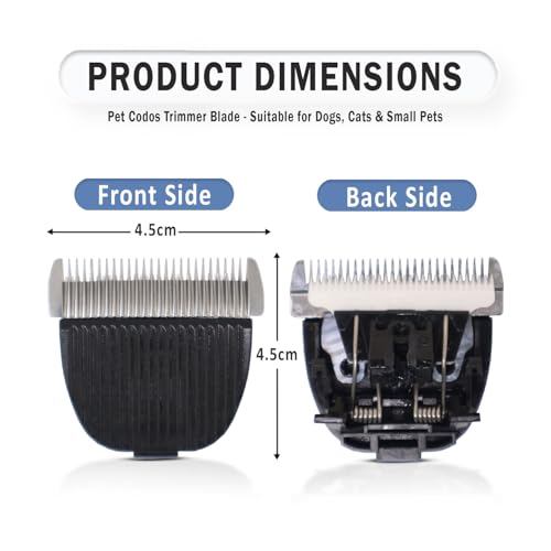 Image of Glucklich Codos Dogs & Cats Hair Trimmer Replacement Blade Head for CP-9600 / CP-9700, Black
