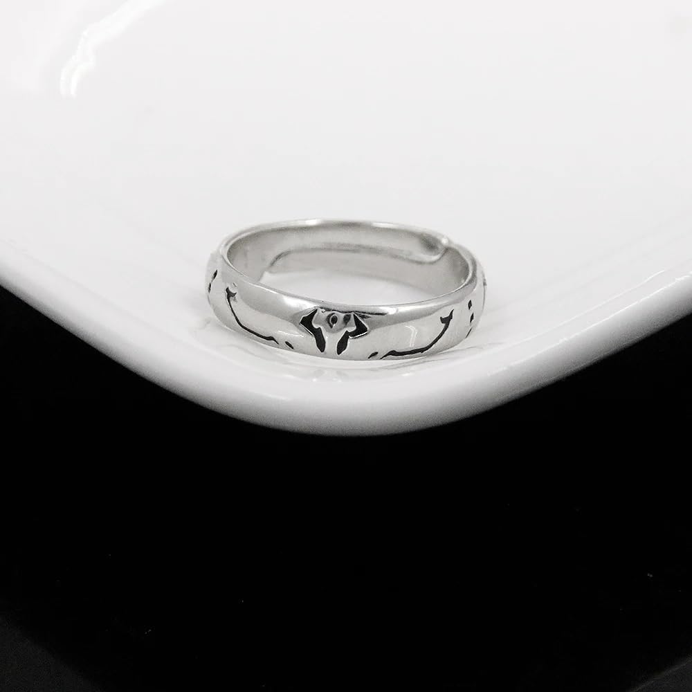 Kaisen Yuta Okkotsu Sukuna Silver Cosplay Accessory Resizable Ring