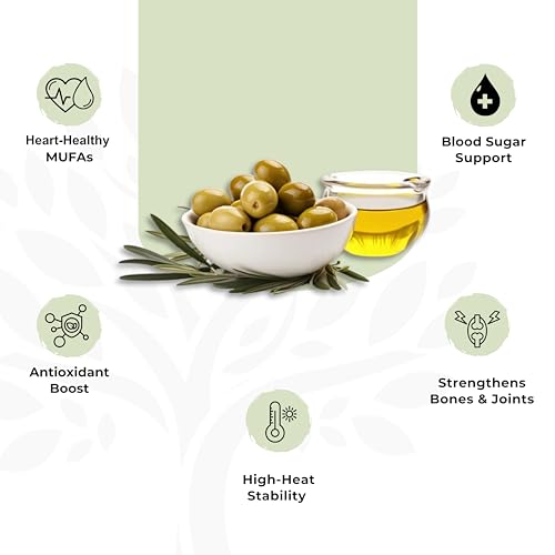 Image of Shree Aanantam Extra Virgin Olive Oil - 1 Litre | Glass Bottle | Pure Olive Oil for Cooking | Olive Oil Extra Virgin Cold Pressed