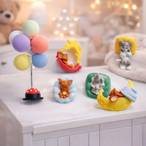 Image of YOURKARTS T&J Cute Sleeping Car Interior Accessory-Cute Toy for car Dashboard and Table top (T&J-5)