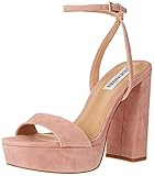 Steve Madden Women's Lessa Pump, Blush Suede, 9.5