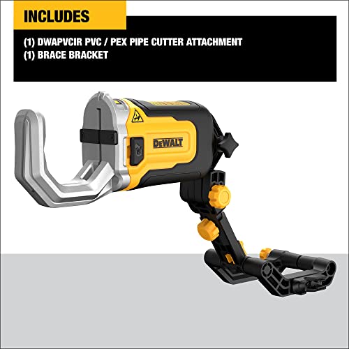 Dewalt Impact Connect Pvc/Pex Cutter With Brace Bracket (Dwapvcir) #TOP3